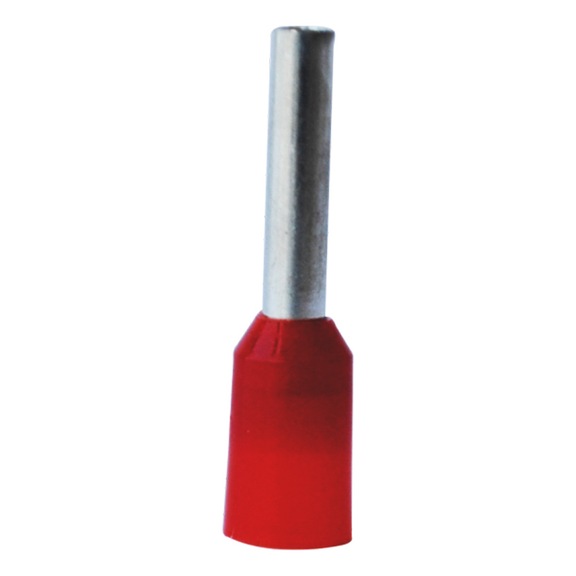 Wire end ferrule with plastic sleeve - WENDFER-DB-INSU-RED-1