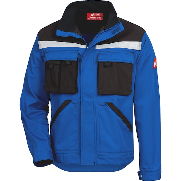 Work jacket Nitras Motion Tex Plus 7651 Profil - WORKJAC-NITRS-PRFL-7651-BL/BLK-68-SPC