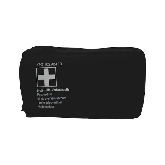 First aid bag Austrian Motor Vehicle Act - 1STAIDBG-SMALL-CAR-LAW-BLACK