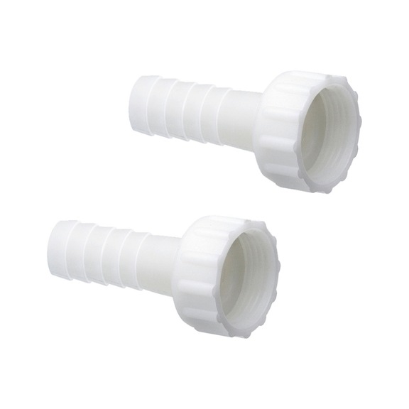 Coppia di raccordi portagomma diritti 