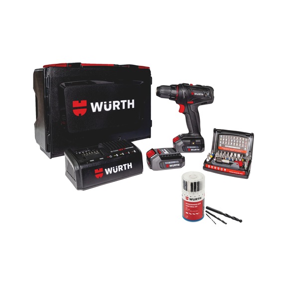 ABS 12 COMPACT with bits and drill bits set 58 pcs - DRLDRIV-CORDL-(ABS12 COMPACT)-SET-58PCS