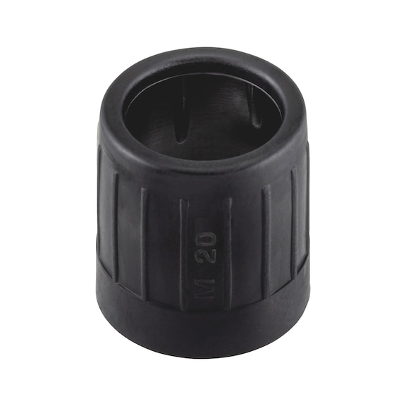 Plastic end grommet For rigid electrical conduits - ENDGRMT-F.CND-BLCK-EN20