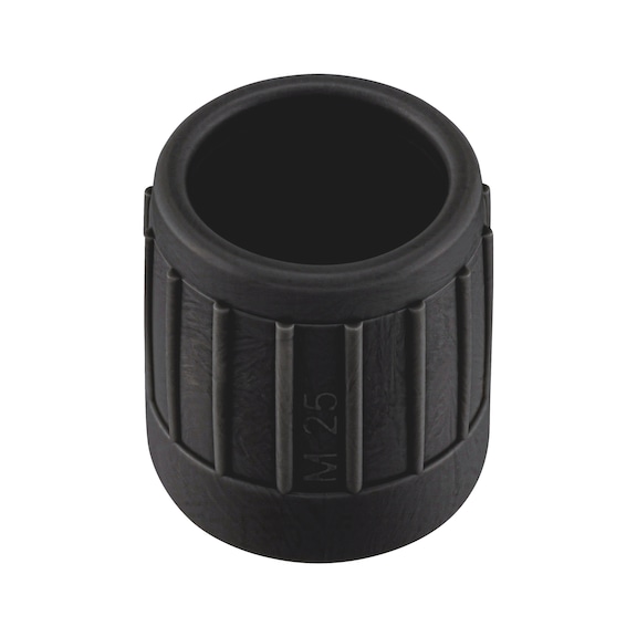 Plastic end grommet For rigid electrical conduits - ENDGRMT-F.CND-BLCK-EN25