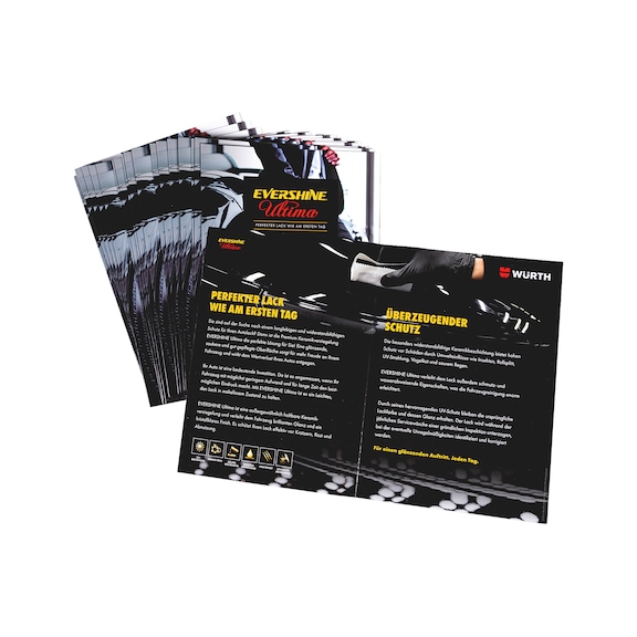 Sales catalogue Zigzag fold end customer Evershine - SALESCATA-EVERSHINE-FOLDER