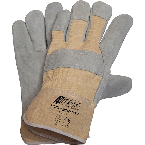 Protective glove Nitras Split Star 2 1302W - GLOV-NITRAS-SPLITSTAR2-1302W-SZ10