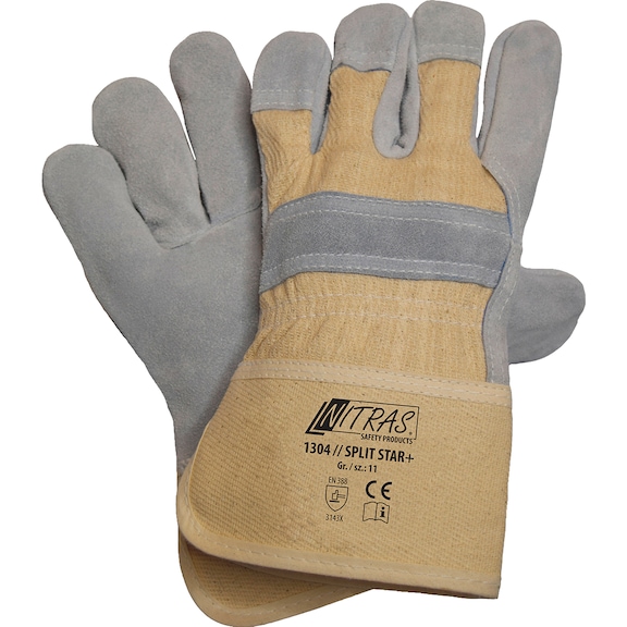 Schutzhandschuh Leder Nitras Split Star+ 1304 - HNDSHH-NITRAS-SPLITSTAR+-1304-GR11