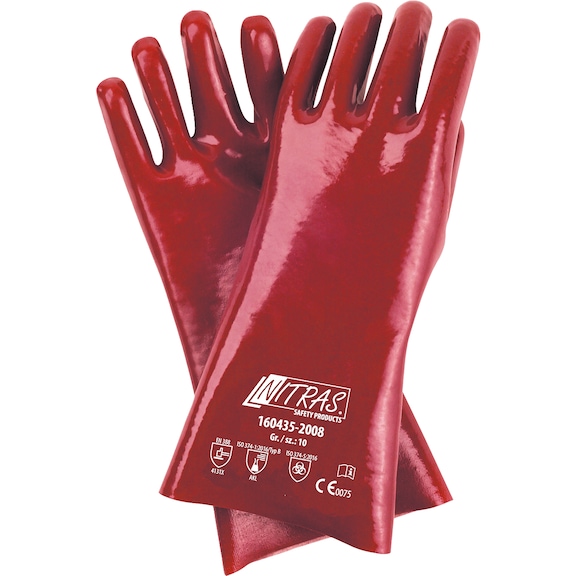 Schutzhandschuh Chemie Nitras 160435 - HNDSHH-NITRAS-160435-GR10