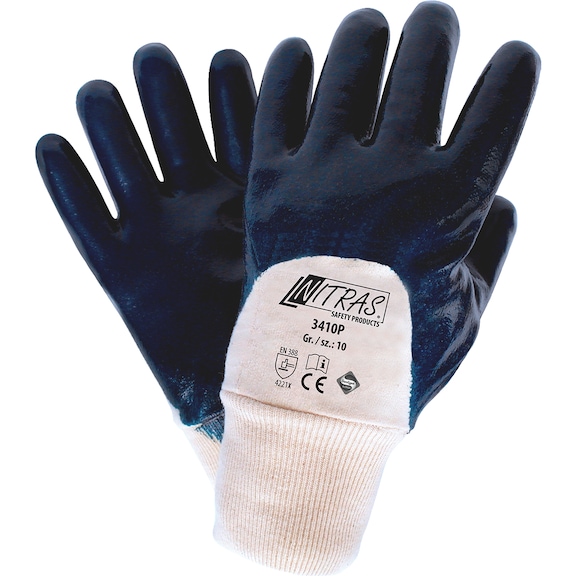 Protective glove, nitrile Nitras 3410P