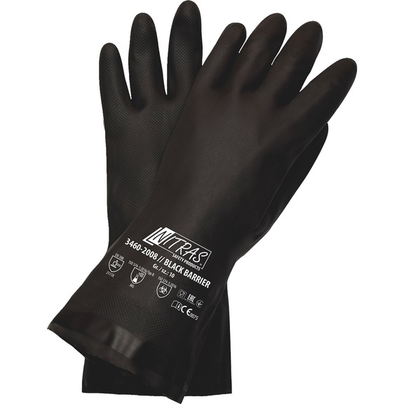 Chem. protective glove Nitras Black Barrier 3460 - GLOV-NITRAS-BLACKBARRIER-3460-7-SZ7