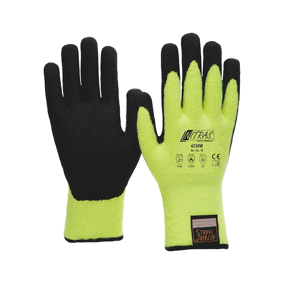 Cut-resistant glove Nitras Winter Cut 6720W