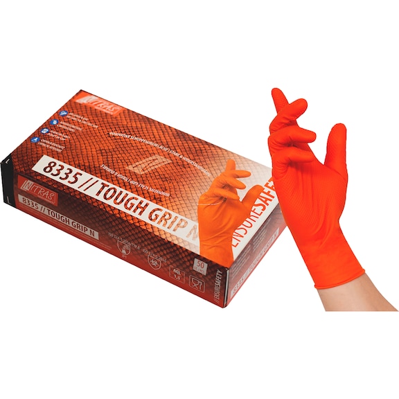 Disposable gloves nitrile Nitras Tough Grip N 8335