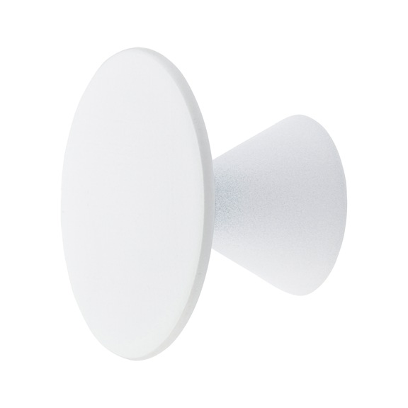 KH-ZD 7 round clothes hook - CLTHHOK-(KH-ZD-7)-WHITE