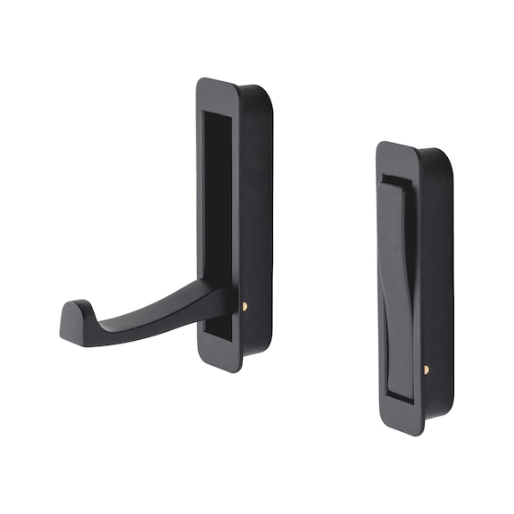 Klapp-Kleiderhaken KH-ZD 11 - KLDHAK-HK-ZD-11-80MM-SCHW