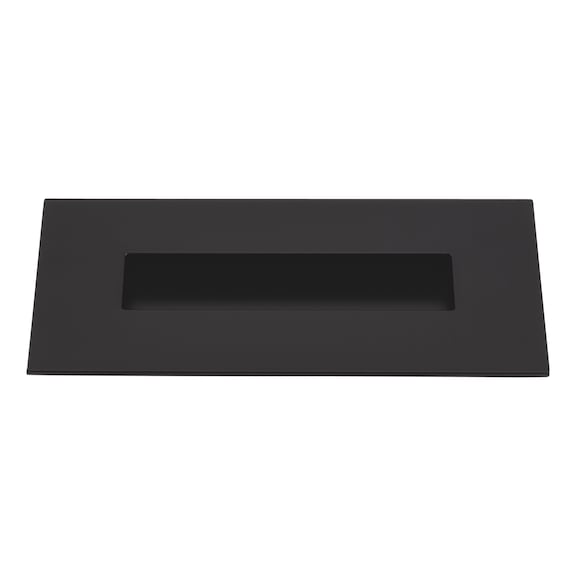 Rectangular shell design handle MUG-ZD 15 - HNDL-MUG-ZD-15-BLACK-155X73MM