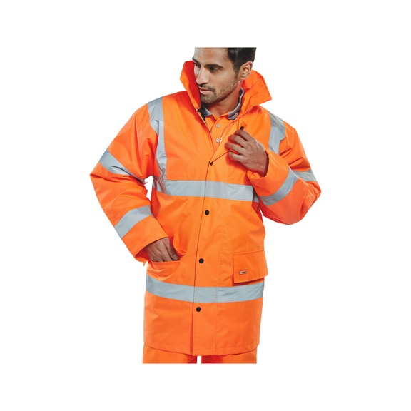 High Visibility Constructor Jacket - HIVISJAC-ORANGE-S