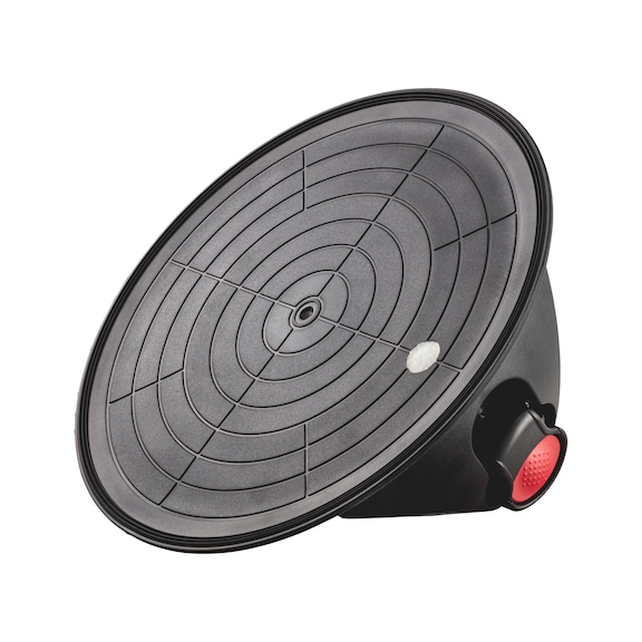 Vacuum lifter with vacuum pump and vacuum indicator in practical storage case - VACLFT-WNDWREP-PUMP-D210MM