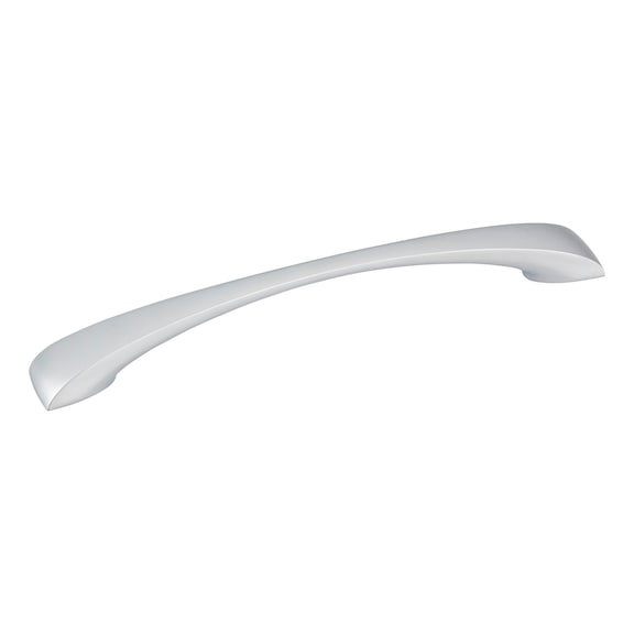 Designer furniture handle, segmented bow MG-AL 31 - HNDL-MG-AL-31-CHR-192/224