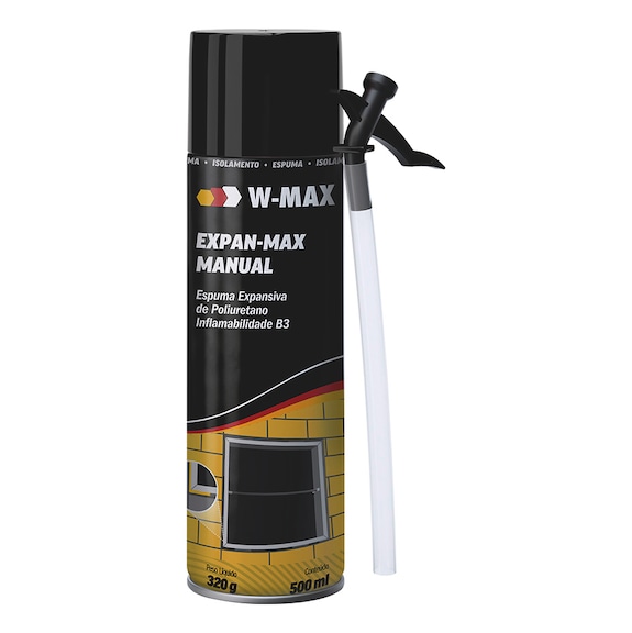 ESPUMA EXPAN-MAX CON CÁNULA - ESPUMA PU C/CÁNULA EXPANMAX W-MAX 500ML