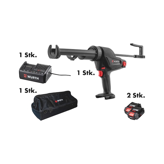 Akku Auspresspistole 12V M-Cube Set 5-teilig - AUSPRESPIST-AKKU-(AKP12COMPACT)-SET-5TLG