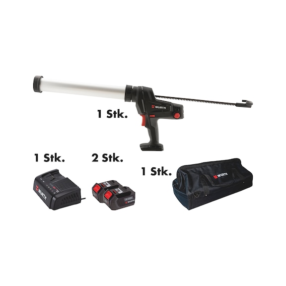 Akku Auspresspistole 18V M-Cube Set 5-teilig - AUSPRESPIST-AKKU-(AKP 18-600)-SET-5TLG