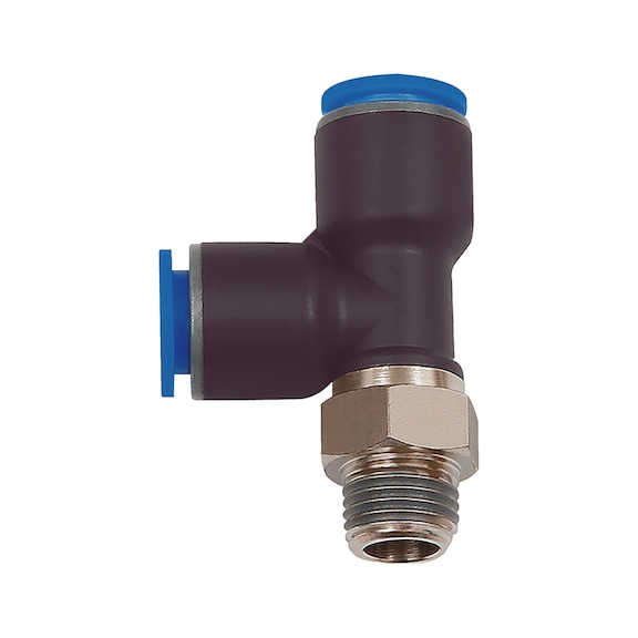 T-shaped push-in fitting long version R thread - 1