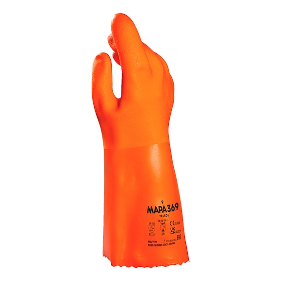 Protective gloves, chemicals Mapa TELSOL 369
