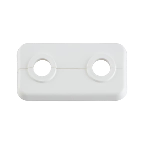 Doppelrosetten - HEIZKPRROS-DP-WEISS-D15MM