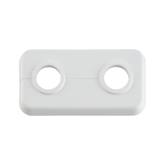 Doppelrosetten - HEIZKPRROS-DP-WEISS-D18MM