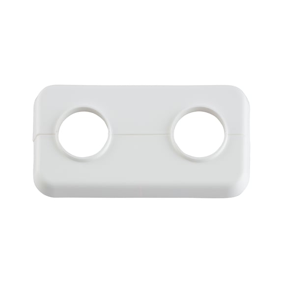Rosace de tuyau double - PIPCOLAR-DB-WHITE-D21,3MM