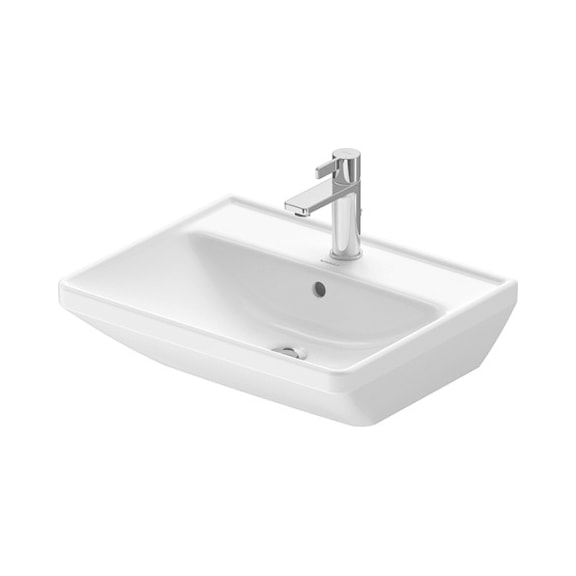 Lavabo D-Neo con troppopieno e bordo rubinett. DUR - LAVABO-D-NEO-650X440-BCO