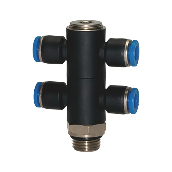 Four-way T-distributor - 1