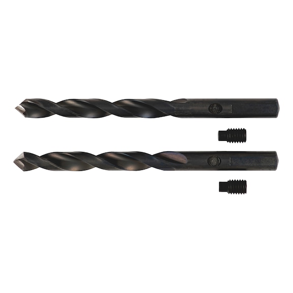 Metal centre drill bit with set screw - DRL-CENT-HOSAW-MET-HSS-THRDPIN-D10-L131