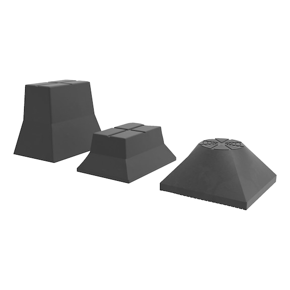 Rubber blocks for electric vehicles