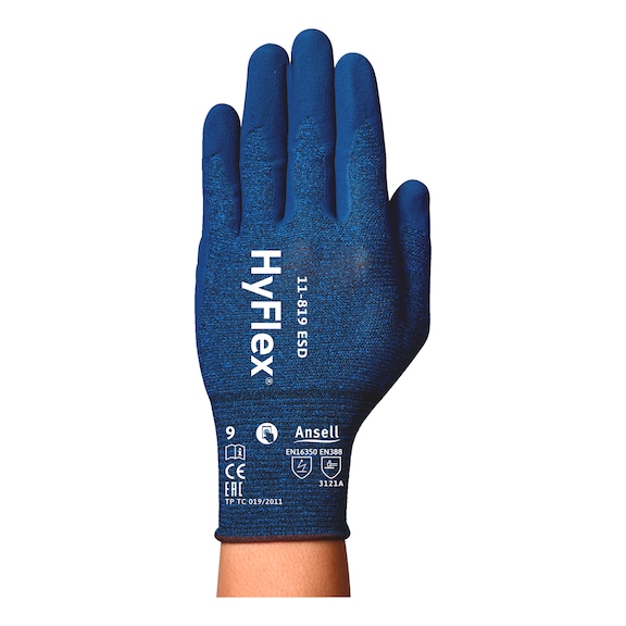 Protective glove Ansell HyFlex 11-819 ESD