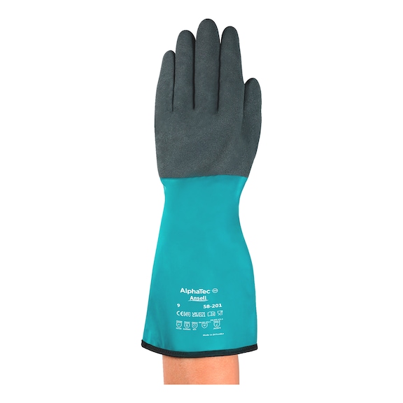 Kemikaalisuojakäsine Ansell AlphaTec 58-201