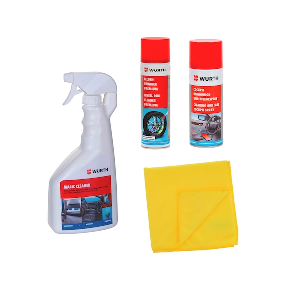 Lot Nettoyage véhicule Premium 4 pcs