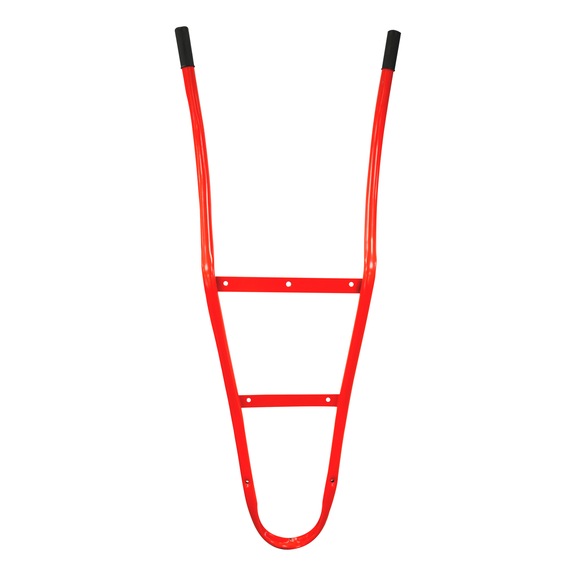 Wheelbarrow frame (includes hardware) - SP-WHEELBARROWFRAME-FE-RED-90LTR