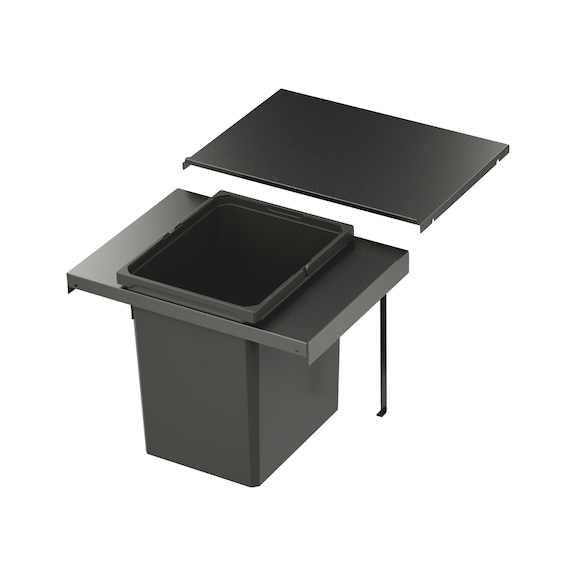 Systèmes de recyclage VS ENVI Flex et VS ENVI Flex Pro - POUBELLE ENVIFLEX 600-1-39L-GRIS LAVE