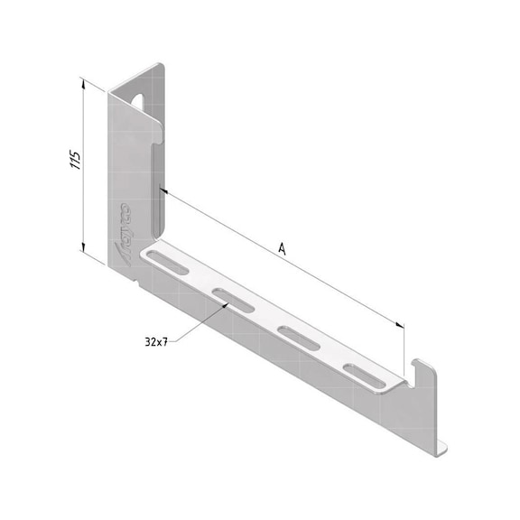 Clippable wall bracket - 1