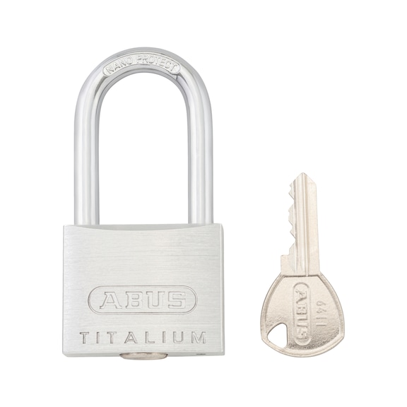 TITALIUM<SUP>TM</SUP> 64 padlock - PADLOK-64-TI-GS1-40/40MM
