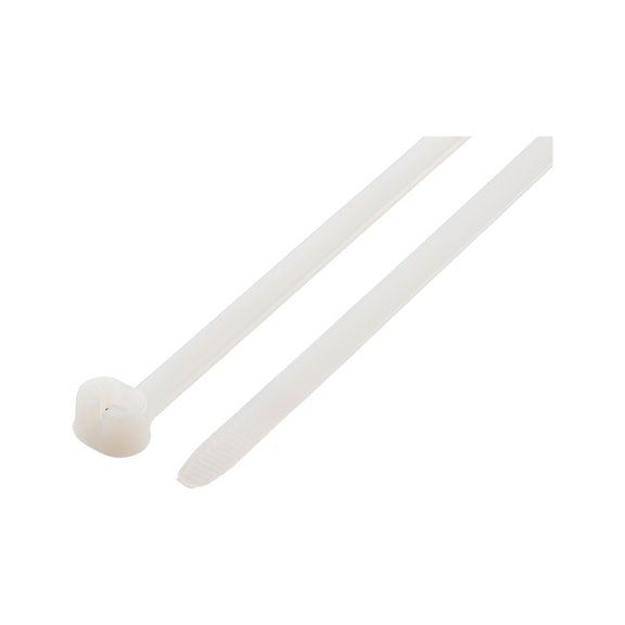 KBL MZ serre-câble en polyamide avec languette métallique, naturel - CBLTIE-METLATCH-NAT-6,9X340MM