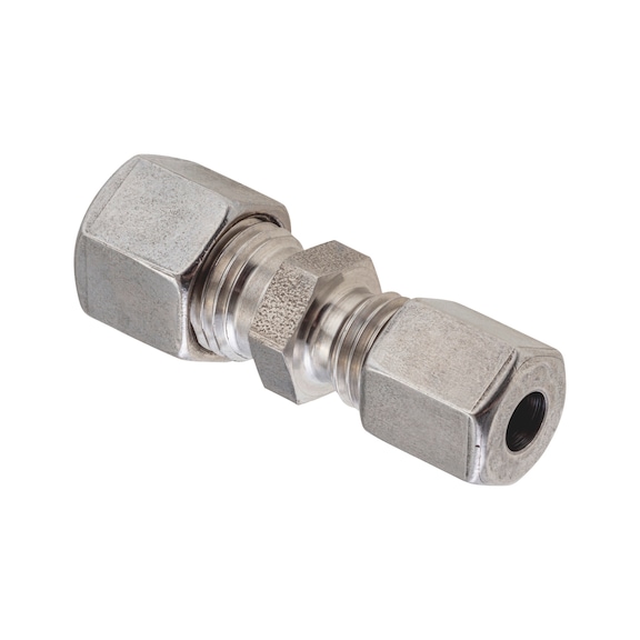 Straight reducer screw connection, stainless steel - 1