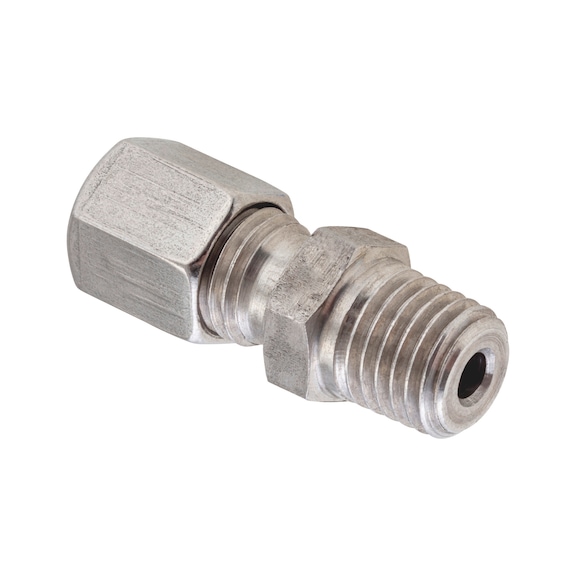Straight screw-in connector sst taper. BSP MT - 1