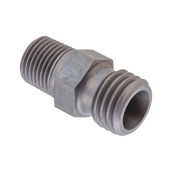 Straight screw-in fitting steel NPT male - 1