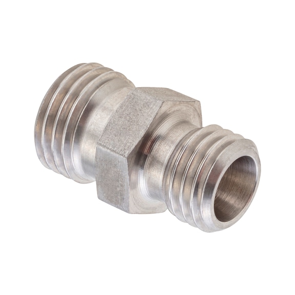 Straight reducer screw connection, stainless steel - 1