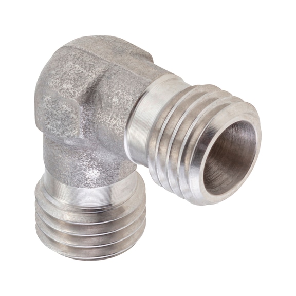 90° angled cutting ring fitting ISO 8434-1, stainless steel 1.4571 - 1