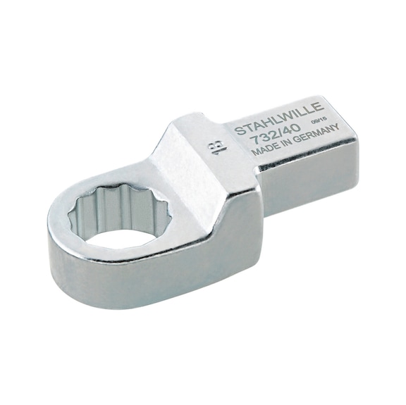 Box-end plug-in torque wrench head drive Stahlwille 732/40