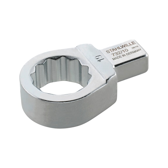 Box-end plug-in torque wrench head drive Stahlwille 732/10