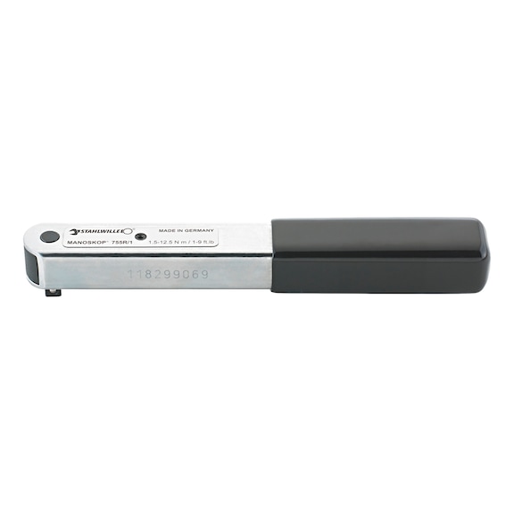 Torque wrench with 1/4 inch reversible ratchet Stahlwille MANOSKOP® 755R/1 - TRQWRENCH-STHLWIL-50100001-(1,5-12,5NM)
