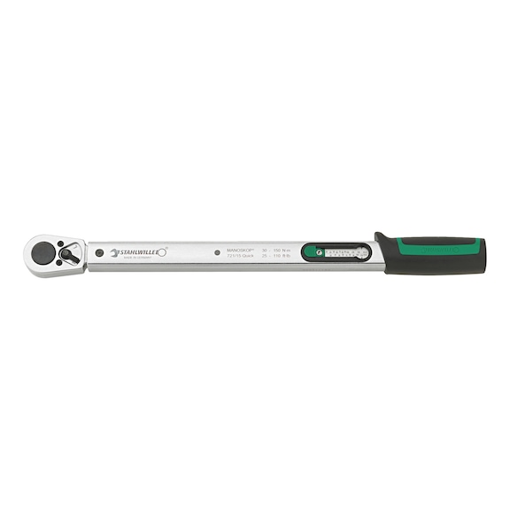 Torque wrench with 3/8 inch reversible ratchet Stahlwille MANOSKOP® 721 Quick - TRQWRENCH-STAHLWILLE-50204005-(6-50NM)